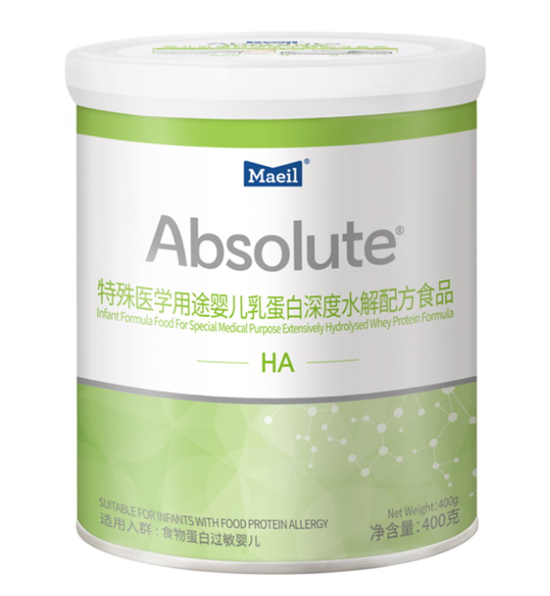 每日特殊醫(yī)學用途嬰兒乳蛋白深度水解配方食品