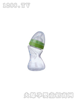 快樂(lè)寶兒歪身奶瓶綠口