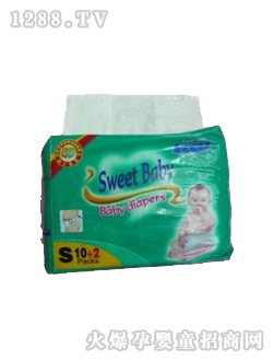 靜潔嬰兒紙尿褲小號(hào)10加2包裝