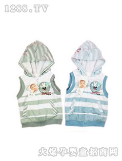 安嬰寶寶寶馬甲帶帽