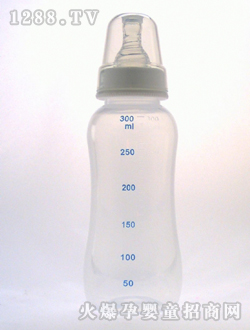 實(shí)感PP奶瓶300mL藍(lán)刻度