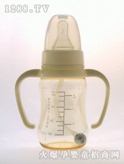 帶柄自動PES奶瓶120mL刻度