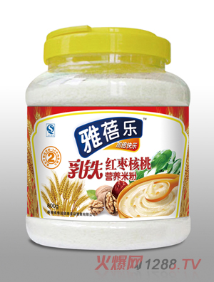 雅蓓樂乳鐵紅棗核桃營養(yǎng)米粉