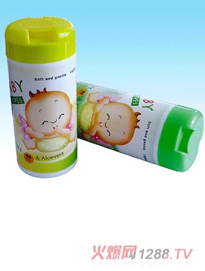 嬰兒濕巾桶裝40片