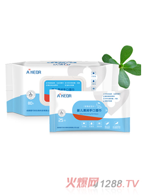 愛可依嬰兒清潤(rùn)手口濕巾