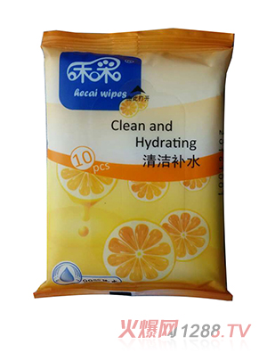 禾采10片清潔補水濕巾