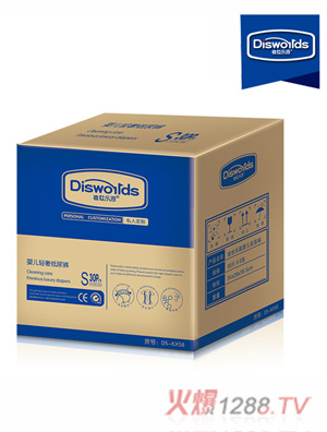 迪世樂(lè)園嬰兒輕奢紙尿褲S 30片整箱