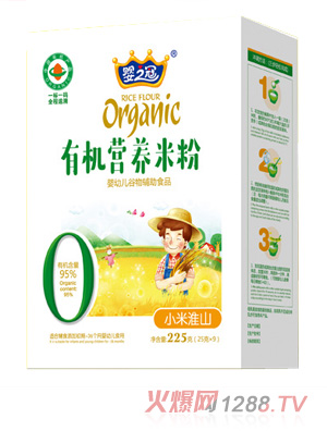 嬰之冠有機(jī)營(yíng)養(yǎng)米粉 小米淮山 盒裝