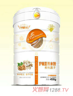 今福貝健護暢營養(yǎng)米粉-核桃蓮子罐裝