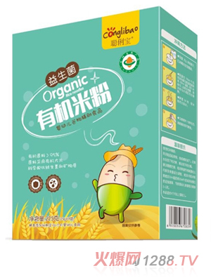 聰俐寶益生菌有機米粉 盒裝