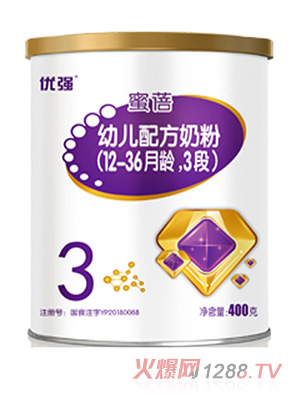 圣元優(yōu)強蜜蓓幼兒配方奶粉（12-36月齡，3段）400g