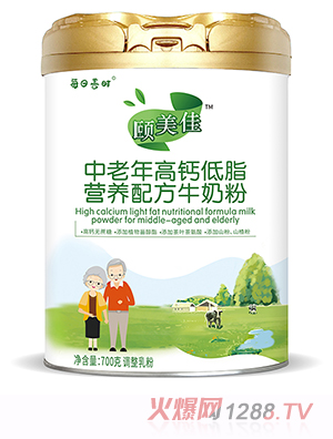 圣元每日膳時(shí)頤美佳中老年高鈣低脂營(yíng)養(yǎng)配方牛奶粉