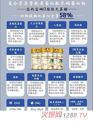華北制藥復(fù)合營(yíng)養(yǎng)骨膠原蛋白肽參硒蛋白粉