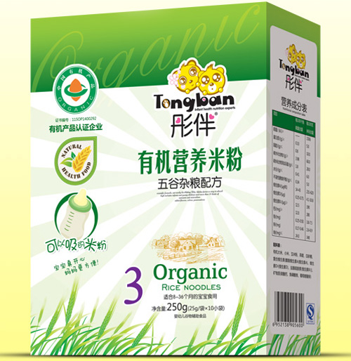 彤伴五谷雜糧有機米粉盒裝3段