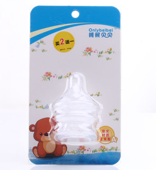 唯昵貝貝寬口3只裝奶嘴