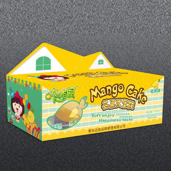 咘咘屋芒果味芒果狀蛋糕盒裝