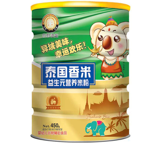 牧野漁趣益生元營養(yǎng)米粉聽裝