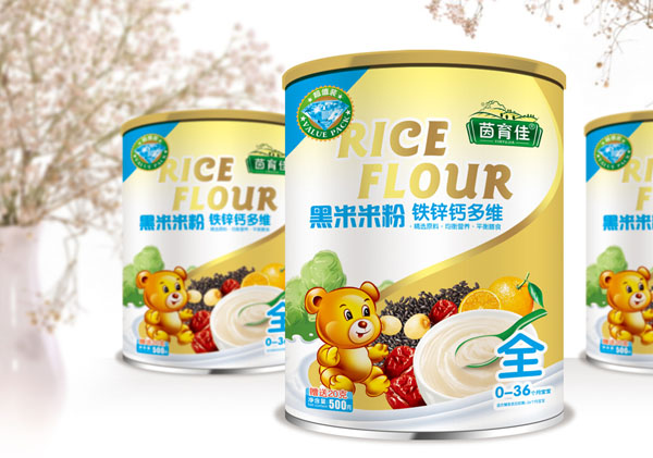 茵育佳鐵鋅鈣多維黑米米粉全段