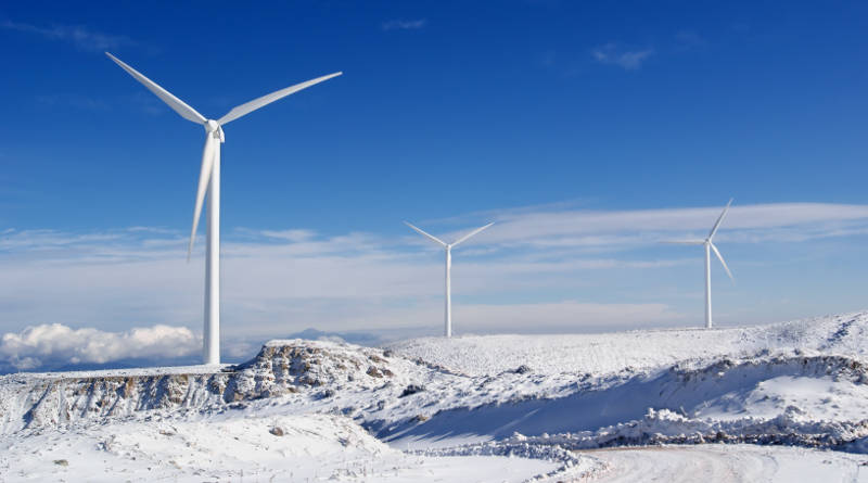 雪季無人機高空清潔風力發(fā)電機