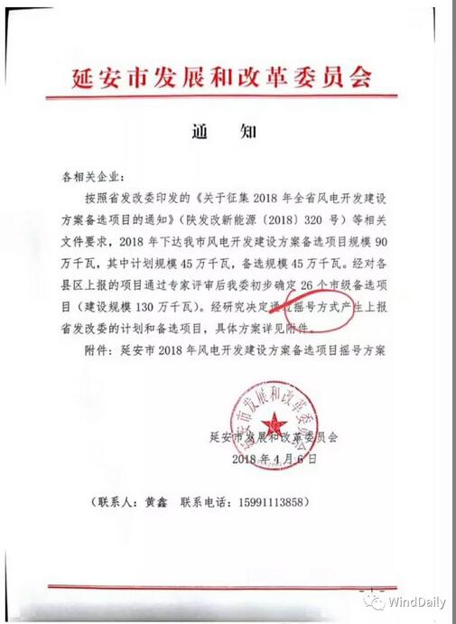 中國(guó)風(fēng)電領(lǐng)域首次出現(xiàn)“搖號(hào)”上報(bào)風(fēng)電項(xiàng)目！